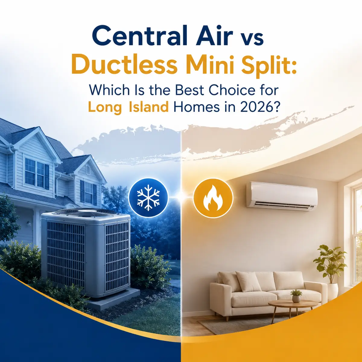 Central Air vs Ductless Mini Split: Which Is the Best Choice for Long Island Homes in 2026?
