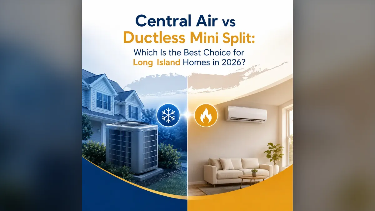 Central Air vs Ductless Mini Split: Which Is the Best Choice for Long Island Homes in 2026?