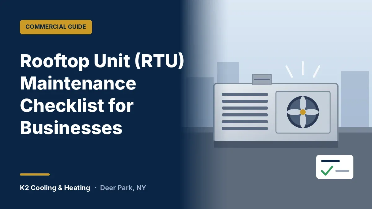 Commercial Rooftop Unit (RTU) Maintenance Checklist for Long Island Businesses