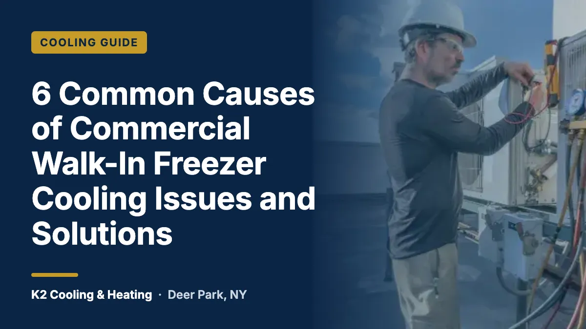6 Common Causes of Commercial Walk-In Freezer Cooling Issues and Solutions