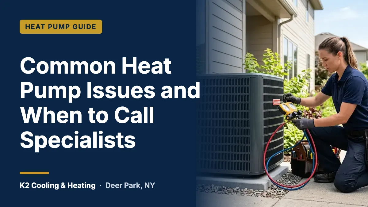 Common Heat Pump Issues and When to Call Specialists