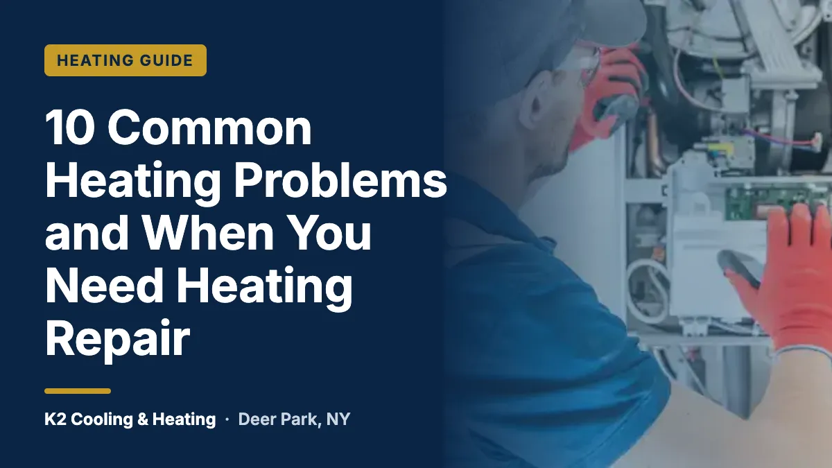 10 Common Heating Problems and When You Need Heating Repair