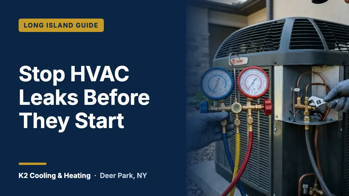 Stop HVAC Leaks Before They Start