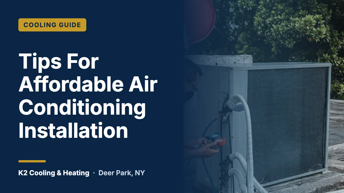 Tips For Affordable Air Conditioning Installation