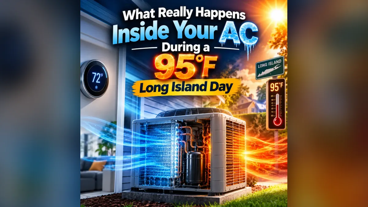 What Really Happens Inside Your AC During a 95°F Long Island Day