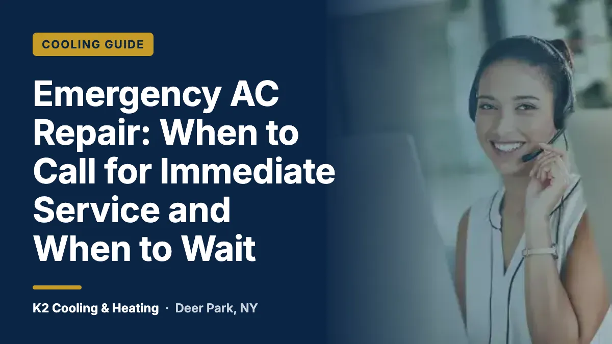 Emergency AC Repair: When to Call for Immediate Service and When to Wait