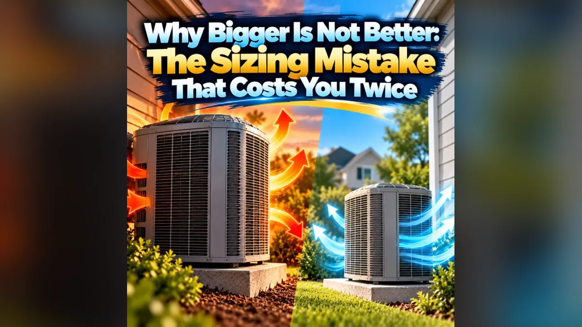 Why Bigger Is Not Better: The Sizing Mistake That Costs You Twice
