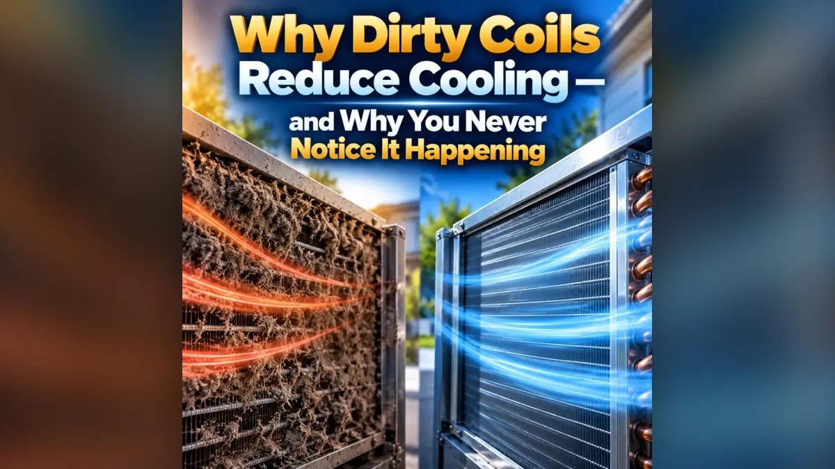 Why Dirty Coils Reduce Cooling — and Why You Never Notice It Happening