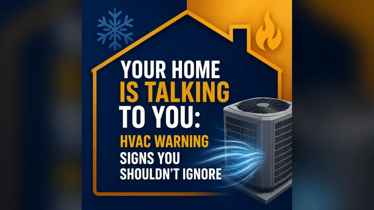 Your Home Is Talking to You: HVAC Warning Signs You Shouldn't Ignore