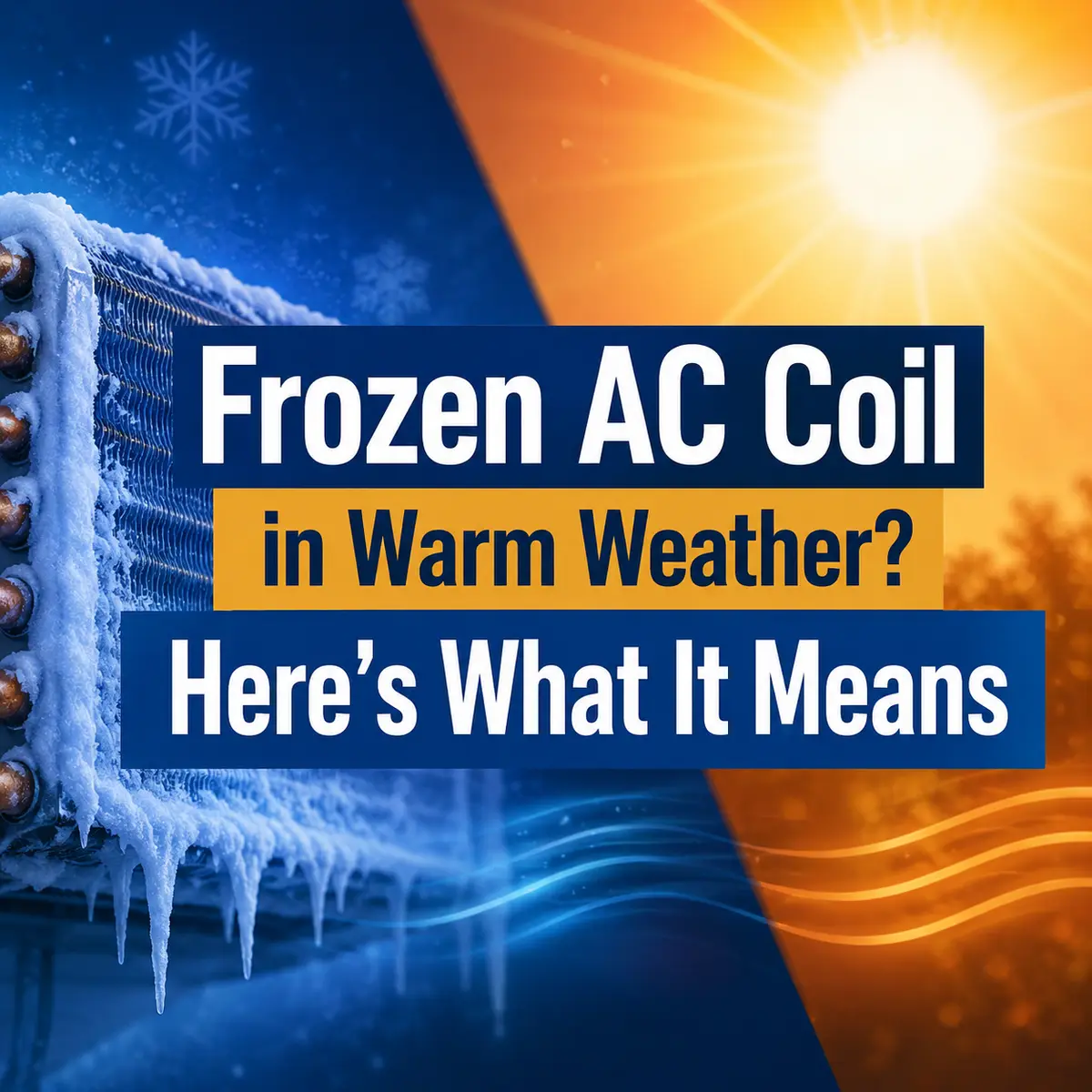 Frozen AC Coil in Warm Weather? Here's What It Means