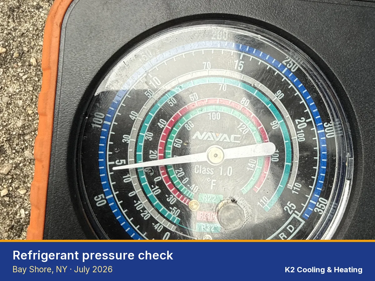 Refrigerant pressure check in Bay Shore