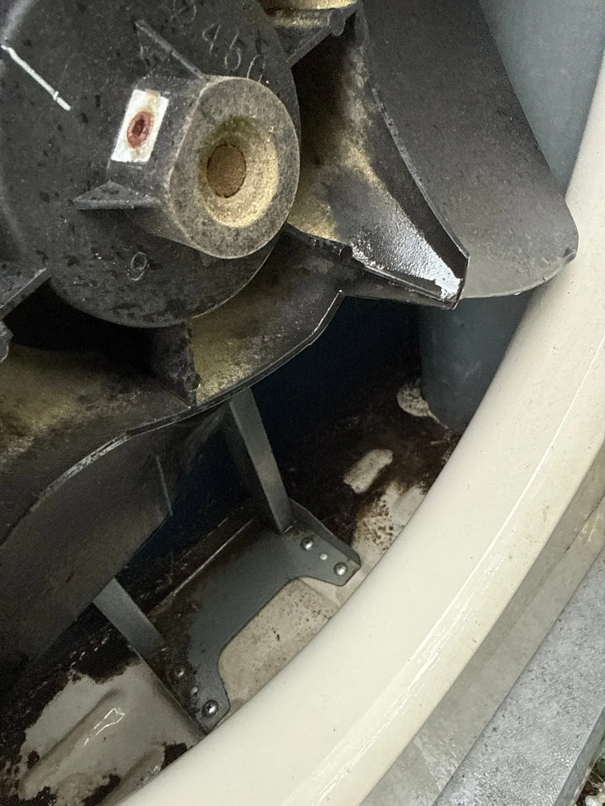 Mini-split blower wheel inspected, Babylon NY