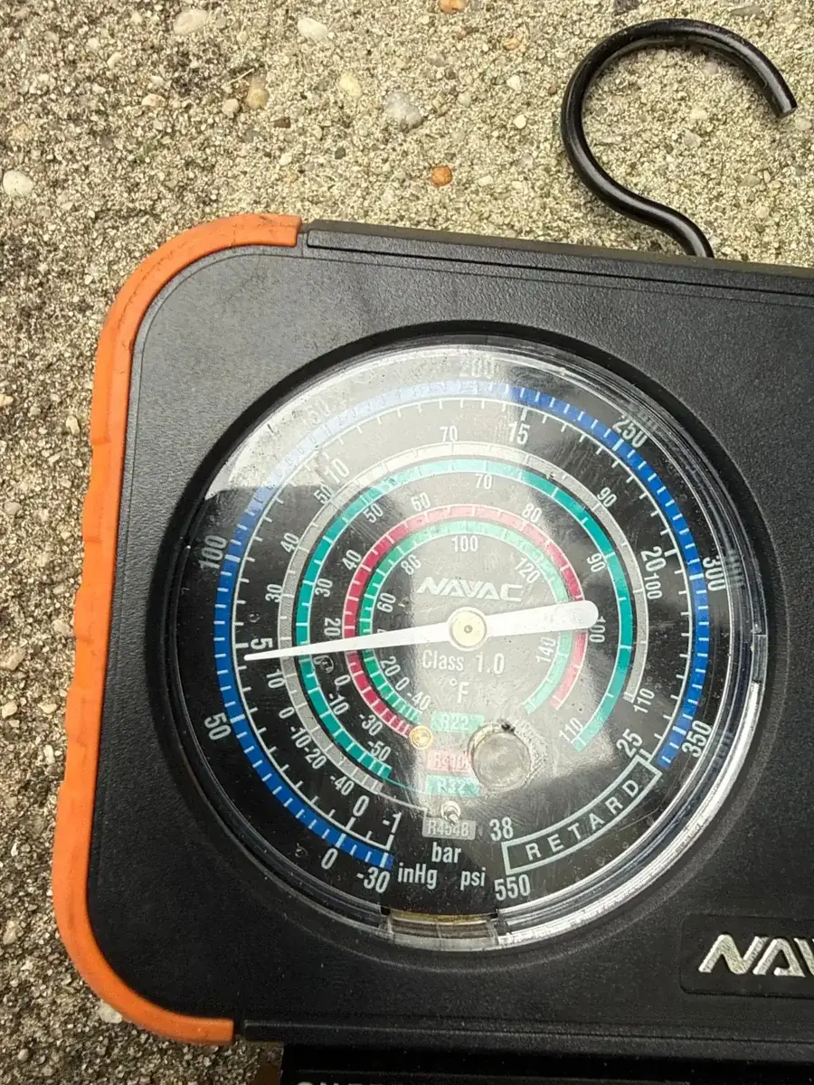 Gauges checking refrigerant levels during maintenance, Bay Shore NY