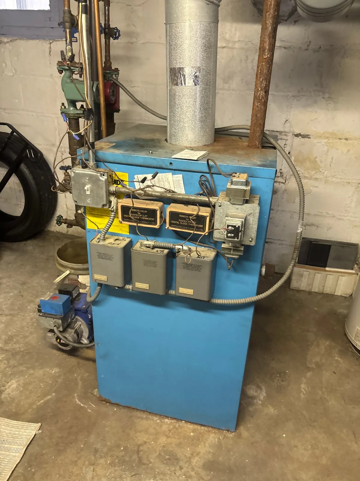 Boiler controls inspected during a performance evaluation, Deer Park NY