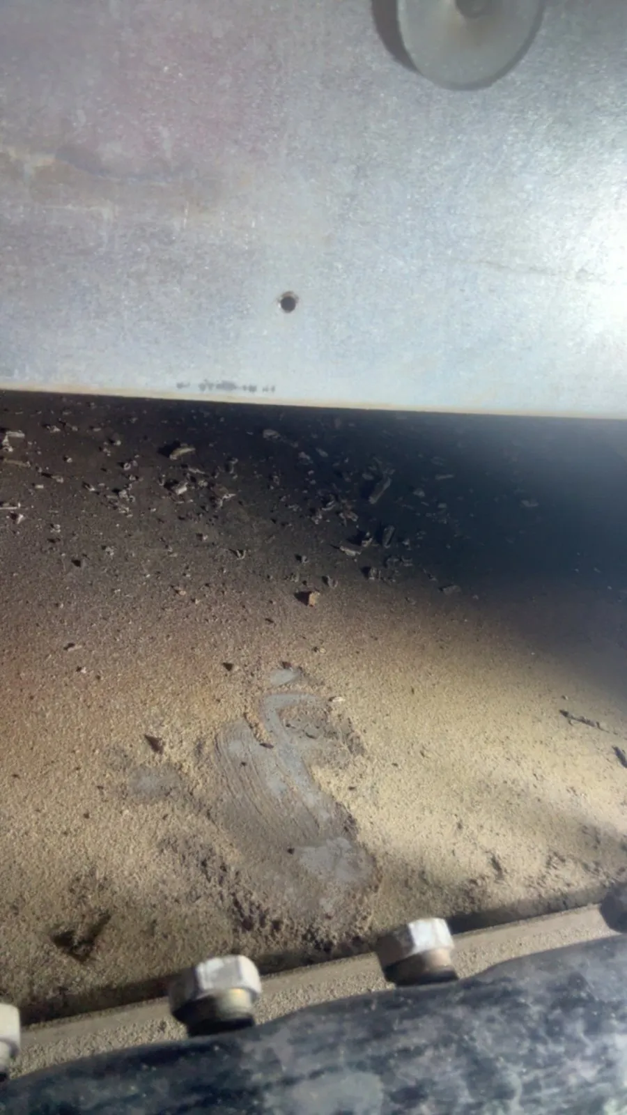 Boiler burner area during cleaning, Deer Park NY