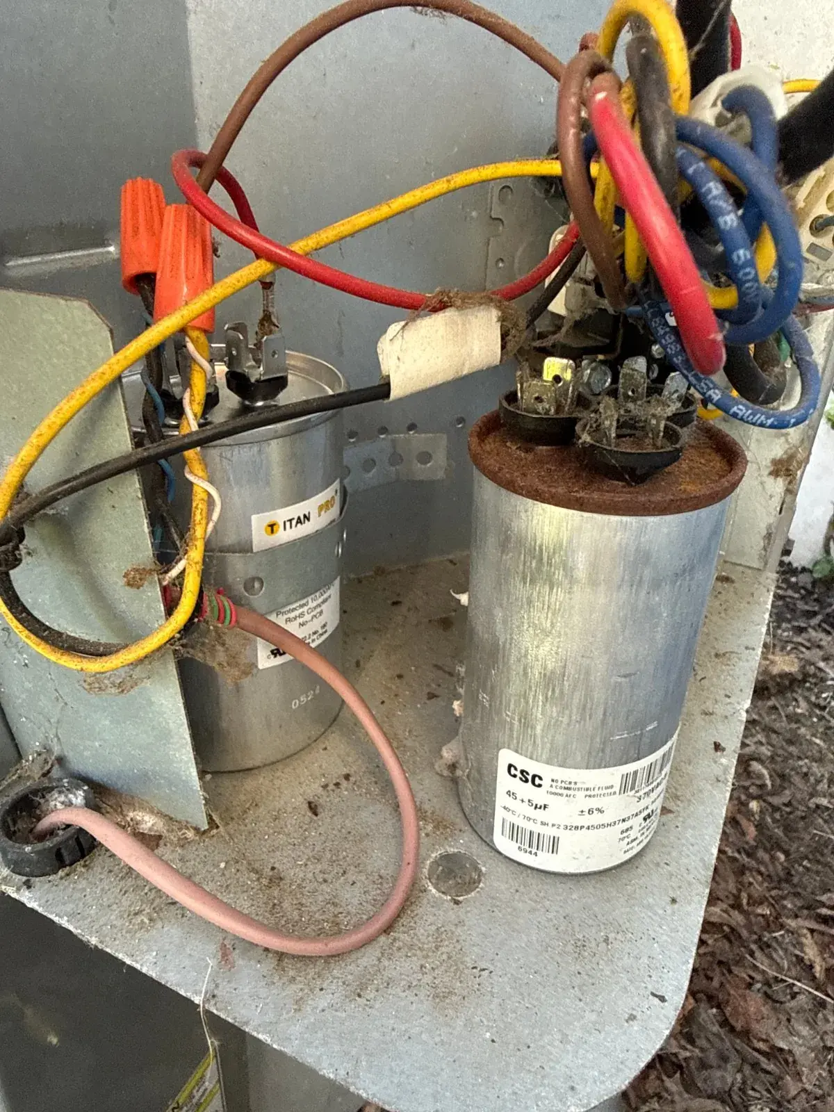 Capacitors in the outdoor unit, Deer Park NY