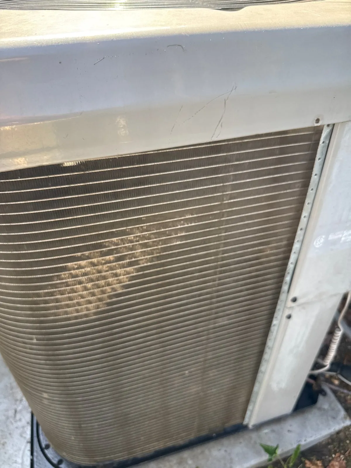 Condenser coil after the chemical wash, Deer Park NY