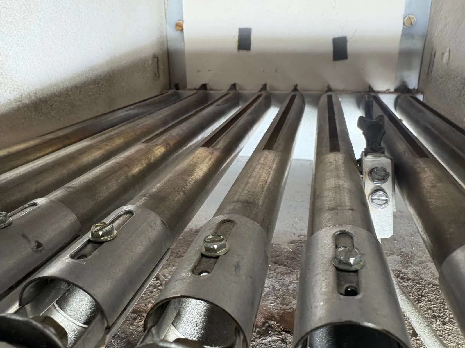 Boiler burners after cleaning, Deer Park NY