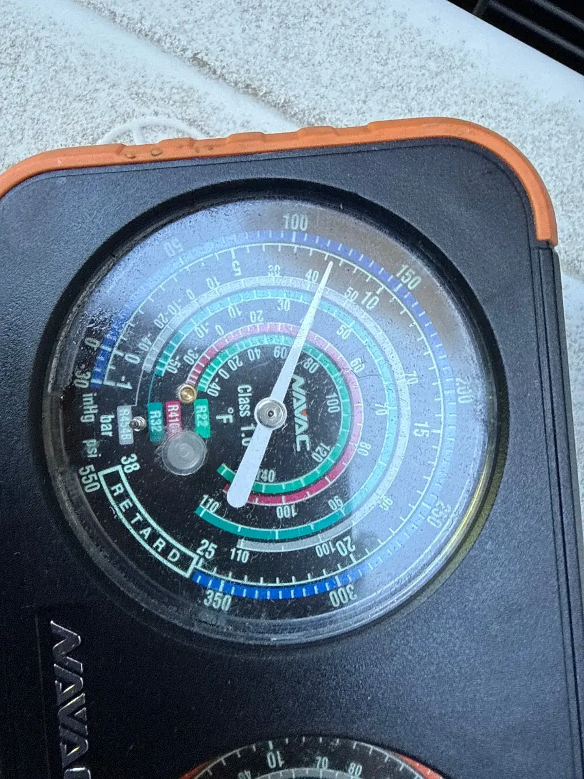 Gauges confirming the refrigerant level, Dix Hills NY