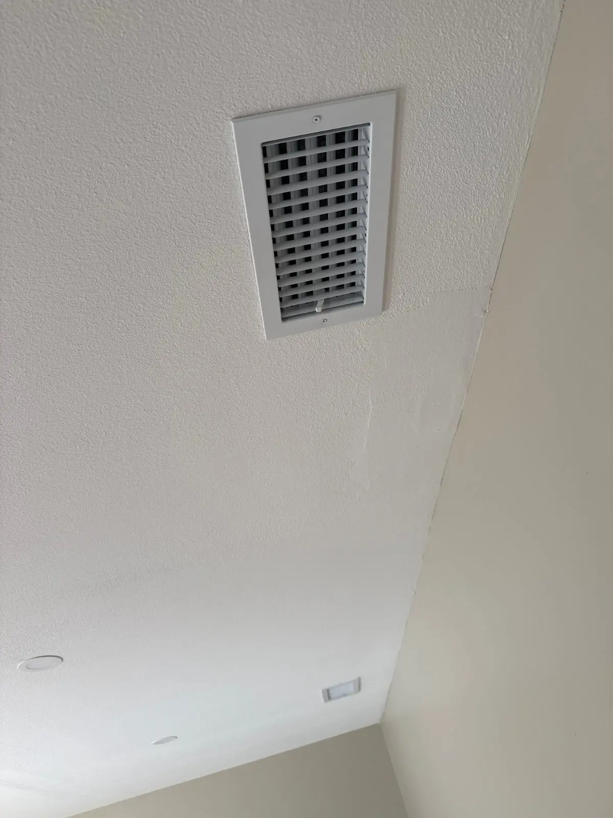 New supply grille on the second floor, Dix Hills NY