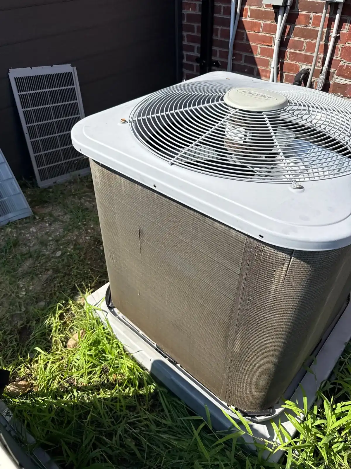 Outdoor condenser after the chemical wash, Hauppauge NY