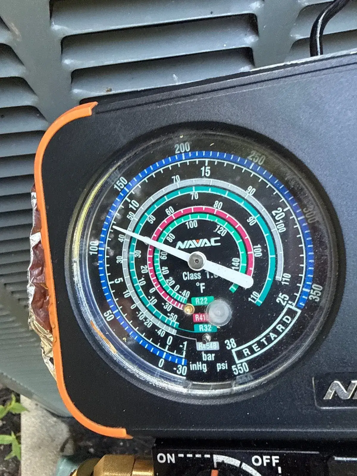 Gauges checking the system after the repair, Huntington NY