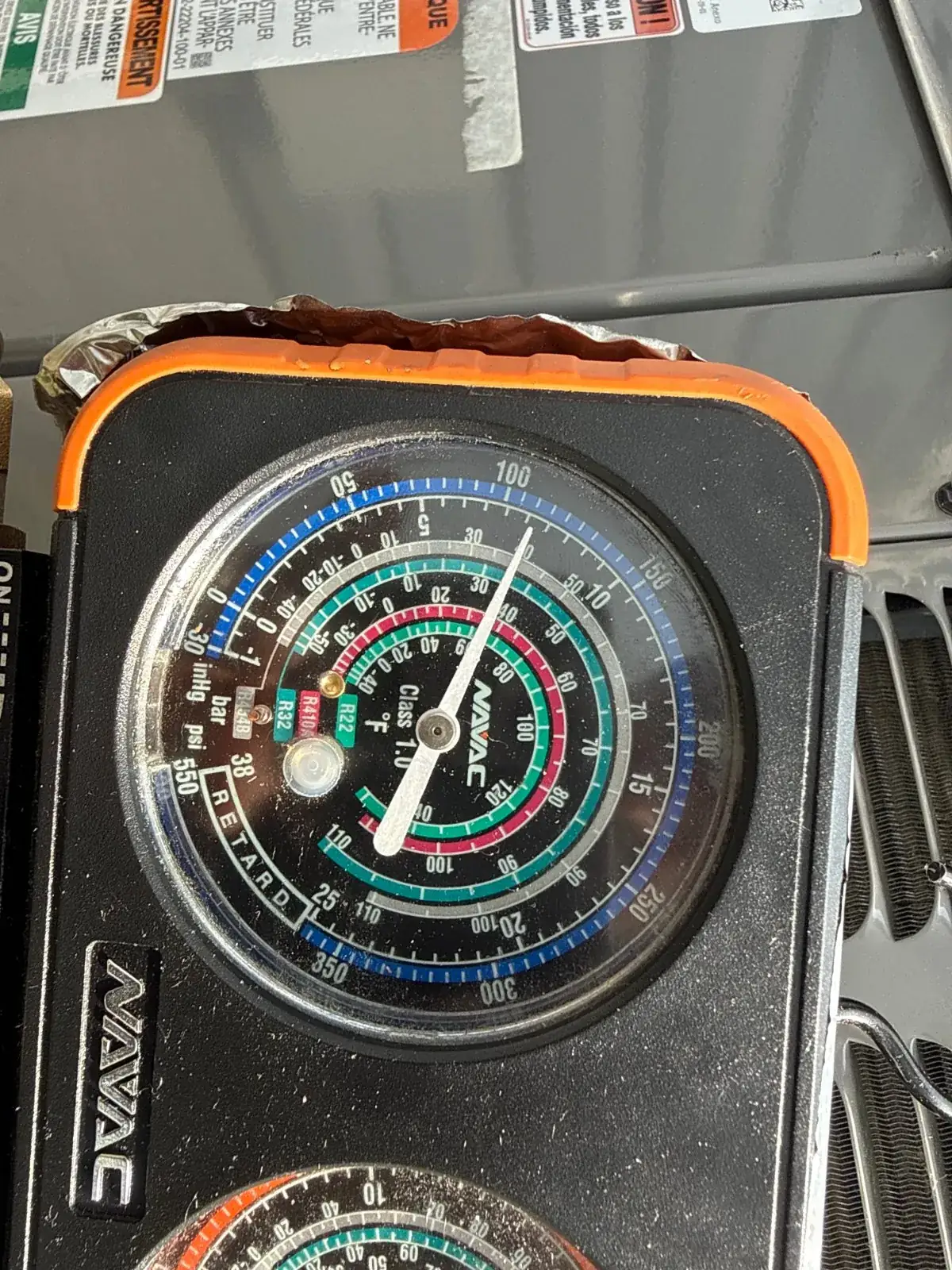 Gauges checking refrigerant pressures, Lake Ronkonkoma NY