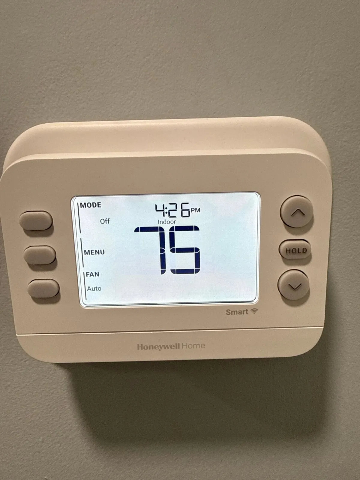 Wi-Fi thermostat running the new system