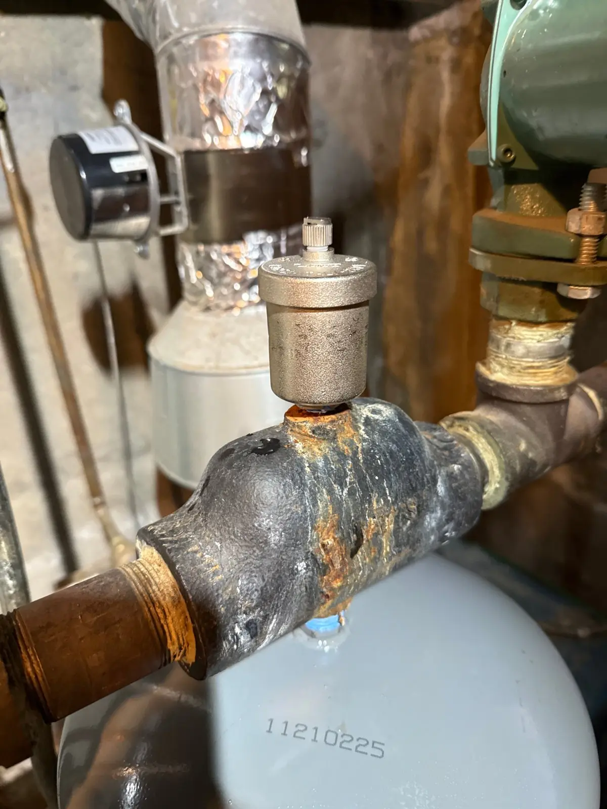 New air bleeder installed on the piping, Woodbury NY